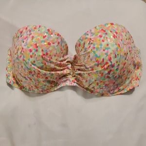 Victoria's Secret bandeau neon bikini top 36D